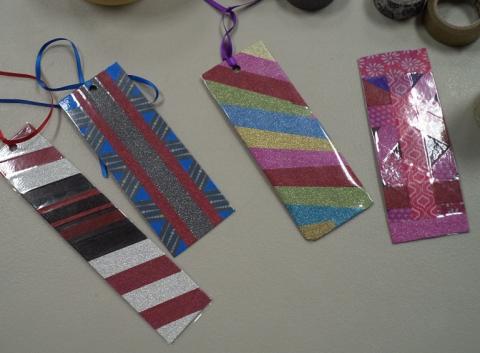 washi tape bookmarks