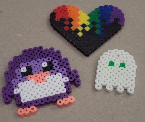 perler bead creatures