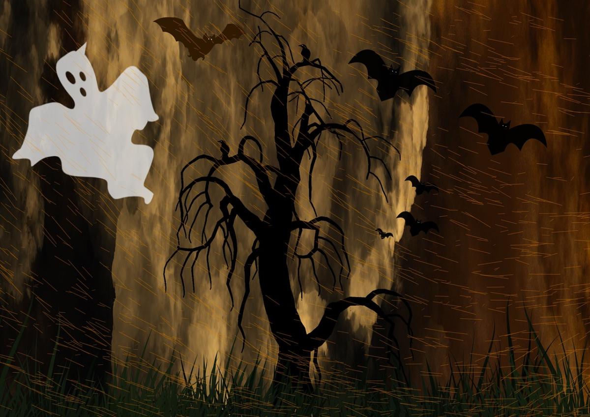 Ghost, Tree, Bats